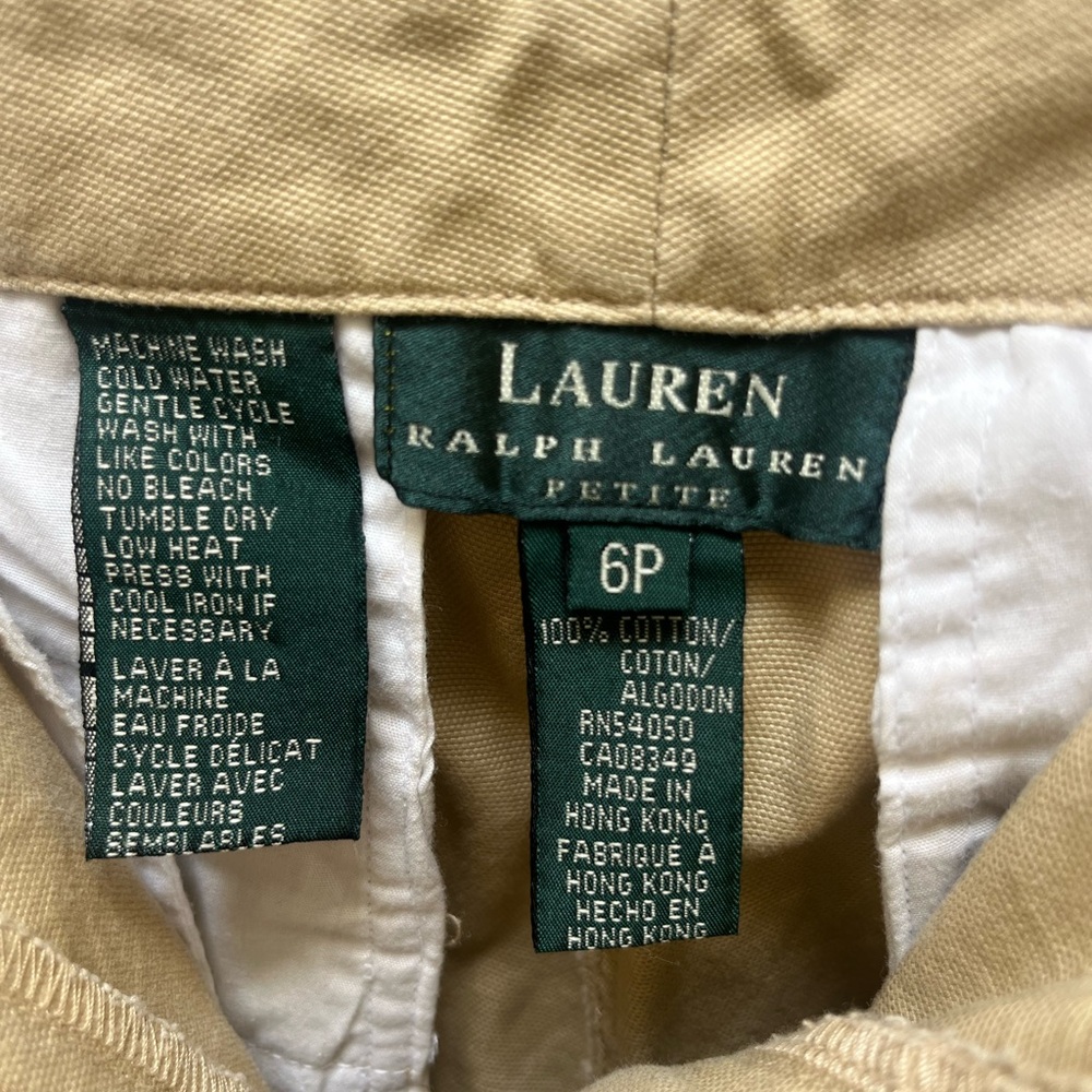 Lauren Ralph Lauren tan cargo shorts - Picture 5 of 6